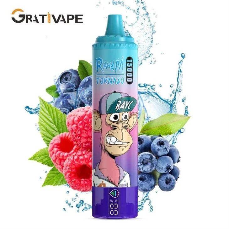 BLUEBERRY PASPBERRY Grativape RahdM TORNADO 15000 BLUEBERRY PASPBERRY Grativape RahdM TORNADO 15000