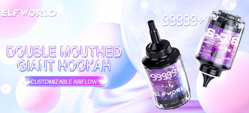 ELFWORLD DOUBLE MOUTHED GIANT HOOKAH 99999 ELFWORLD DOUBLE MOUTHED GIANT HOOKAH 99999