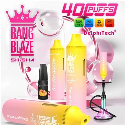 Aký druh elektronickej cigarety je Bang Blaze Shishia 40000?