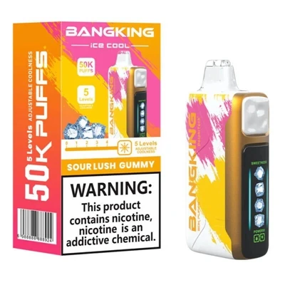BANGKING ICE COOL 60K vysokokapacitný{1}}jednorazový nabíjateľný nastaviteľný...