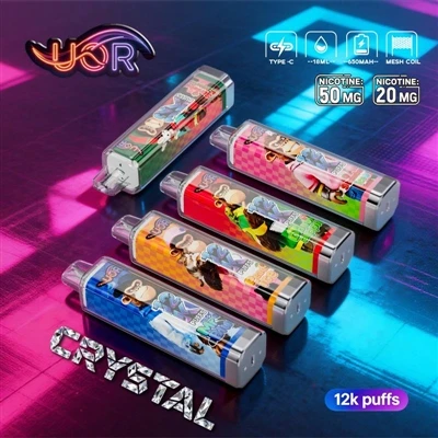 UOR CRYSTAL 12K: Profesionálna skúsenosť s jednorazovými vape