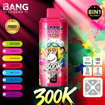 Bang Legend 300000: Odomknite nový E-cigaretový zážitok a vychutnajte si 300 ...
