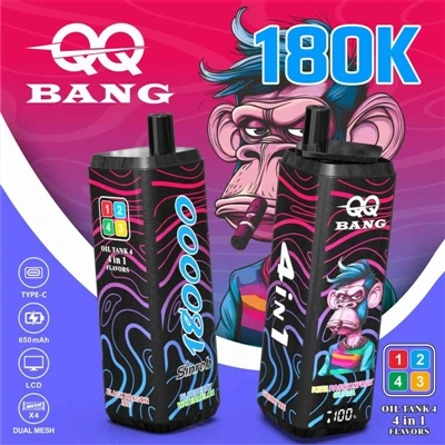 QQ BANG 180K – nový trend udávajúci viac{1}}príchutí jednorazových elektronic...