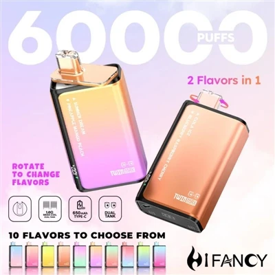 HIFANCY TWINMAX 60K — Vychutnajte si dve príchute podľa chuti, vychutnajte si...