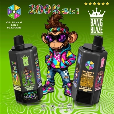 BANG BLAZE 200000 6v 1: Šesť chutí v jednom, s ktorými sa môžete hrať naozaj ...