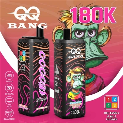 QQ BANG 4in1 180K: Jedna tyčinka pre štyri príchute, vďaka čomu bude váš každ...
