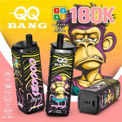 QQ BANG 180K 4v1: Dokonalý zážitok z vape so štyrmi príchuťami jedným ťahom