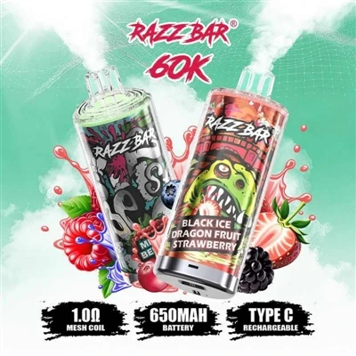 Razz Bar 65K+ Puffs Vape: Zariadenie, ktoré posúva „šťastie lenivého človeka“...