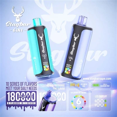 Stag Bar 6in1 180K Puffs: Jedno zariadenie robí šesť úloh, toto je naozaj{2}}...
