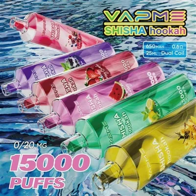 Vodná fajka Vapme Shisha 15000: Spojenie ľahkého zážitku z vodnej fajky a dob...