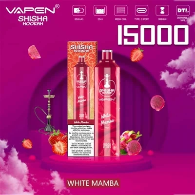 VAPEN SHISHA HOOKAH 15000: Vysokokapacitná E-cigareta, ktorá vám dá zážitok z...