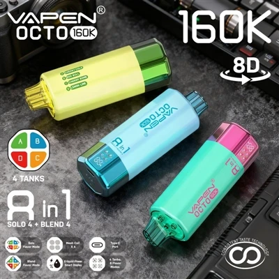 VAPEN OCTO 160K: Jednorazová E-cigareta, ktorá skutočne zdokonaľuje zážitok z...