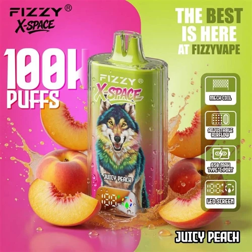 Fizzy X Space 100K: Pozorovania trendu veľkokapacitných-jednorazových vaporiz...