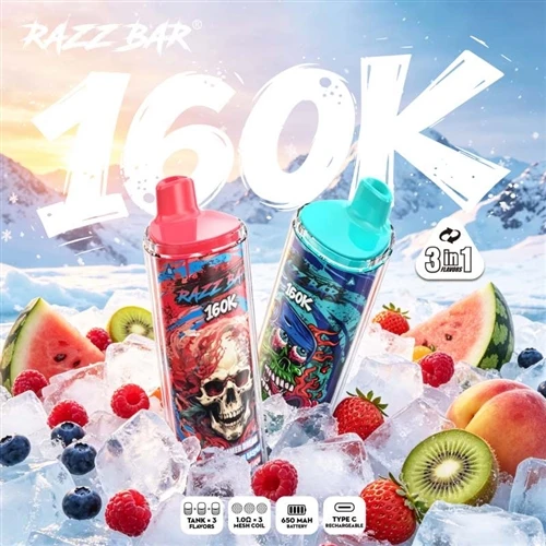 RazzBar Triple 160K: Keď sú tri zážitky zbalené do jedného zariadenia, E-ciga...