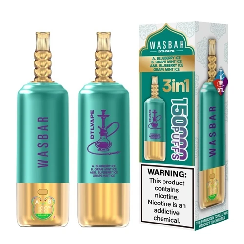 WASBAR DTL 3-v-1 150K: Redefining the High-Puff-Count Vape v štýle Shisha
