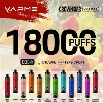 Jednorazová vapa CROWN BAR 18000 PRO MAX