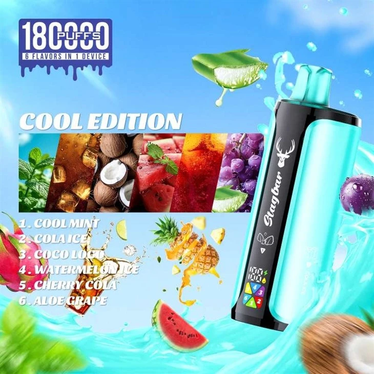 Stag Bar 6in1 180K Puff factory Stag Bar 6in1 180K Puff factory